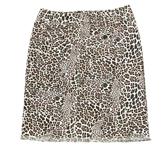 Tyler‎ Boe Pencil Skirt Size 4 Light Pink Brown Leopard Womens Stretch 28X20 - Picture 6 of 6
